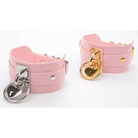 Vegan Leather Heart Locket Choker Necklace in Gold or Silver - Cosparty