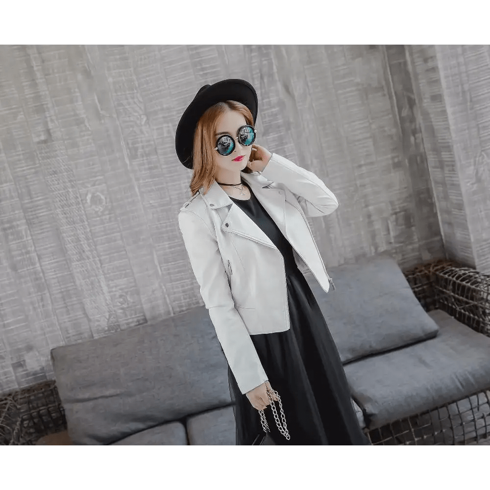 Vegan Leather Moto Jacket for Cosparty in Multiple Colors - Cosparty