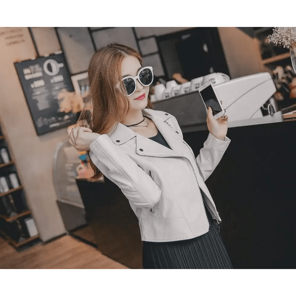 Vegan Leather Moto Jacket for Cosparty in Multiple Colors - Cosparty