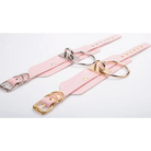 Vegan Leather O - Ring Choker Necklace with Adjustable Buckles - Cosparty