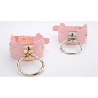 Vegan Leather O - Ring Choker Necklace with Adjustable Buckles - Cosparty