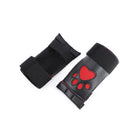 Vegan Leather Puppy Paw Mittens in Red or White - gloves