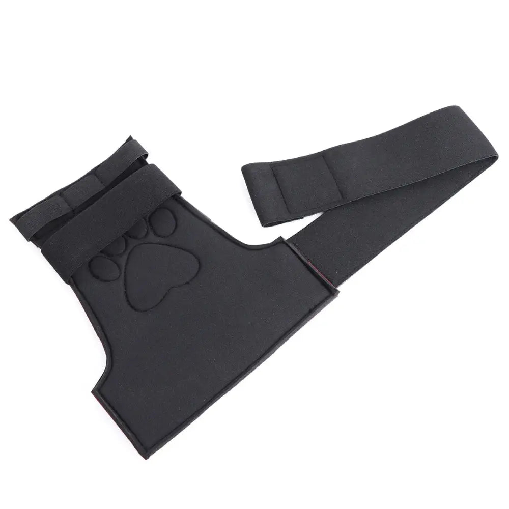 Vegan Leather Puppy Paw Mittens in Red or White - Cosparty