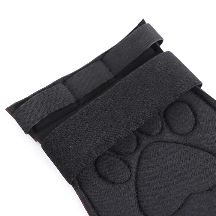 Vegan Leather Puppy Paw Mittens in Red or White - gloves