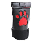 Vegan Leather Puppy Paw Mittens in Red or White - Cosparty