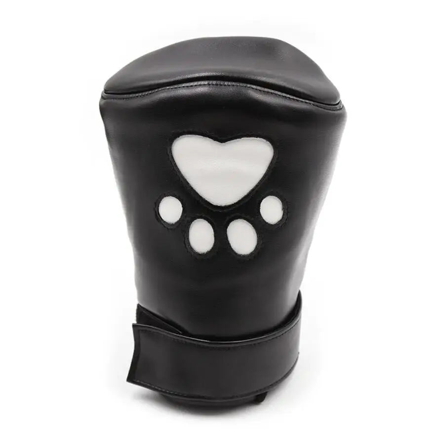 Vegan Leather Puppy Paw Mittens in Red or White - Cosparty