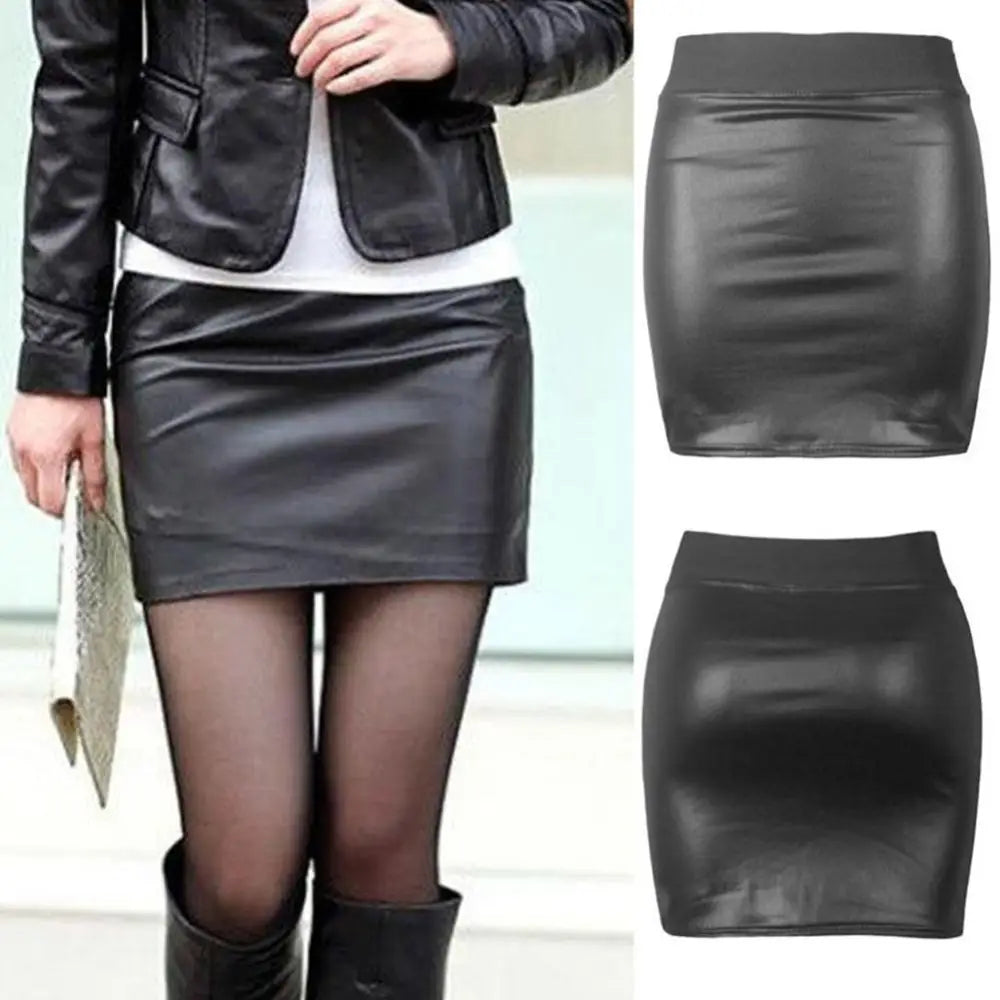 Vegan Leather Skirt for Versatile Cosparty Styles - Skirts