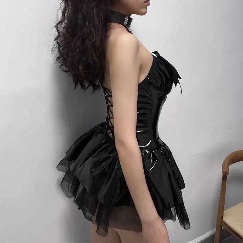 Vegan Leather Succubus Maid Cosplay Costume - Cosparty