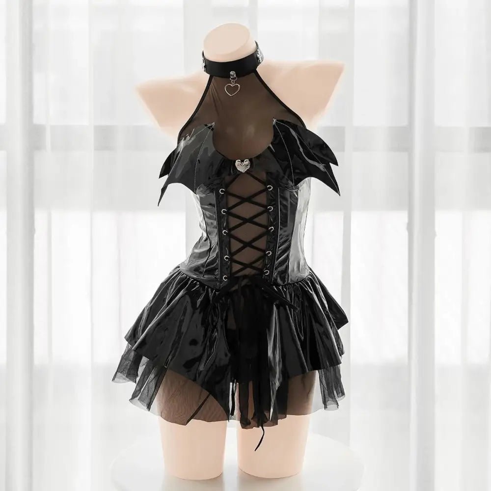 Vegan Leather Succubus Maid Cosplay Costume - Cosparty