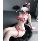 Velvet Christmas Lingerie Set with Bunny Ears for a Holiday Gift - Cosparty