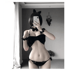 Velvet Christmas Lingerie Set with Bunny Ears for a Holiday Gift - Cosparty