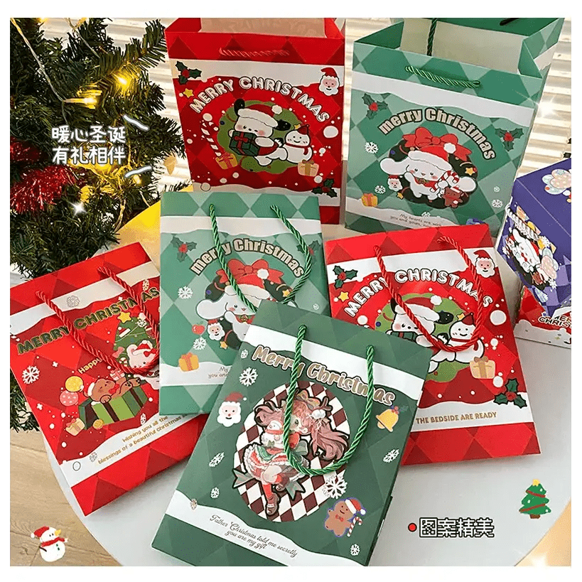 Very Kawaii Holiday Gift Bags for Whimsical Seasonal Gifting - Cosparty