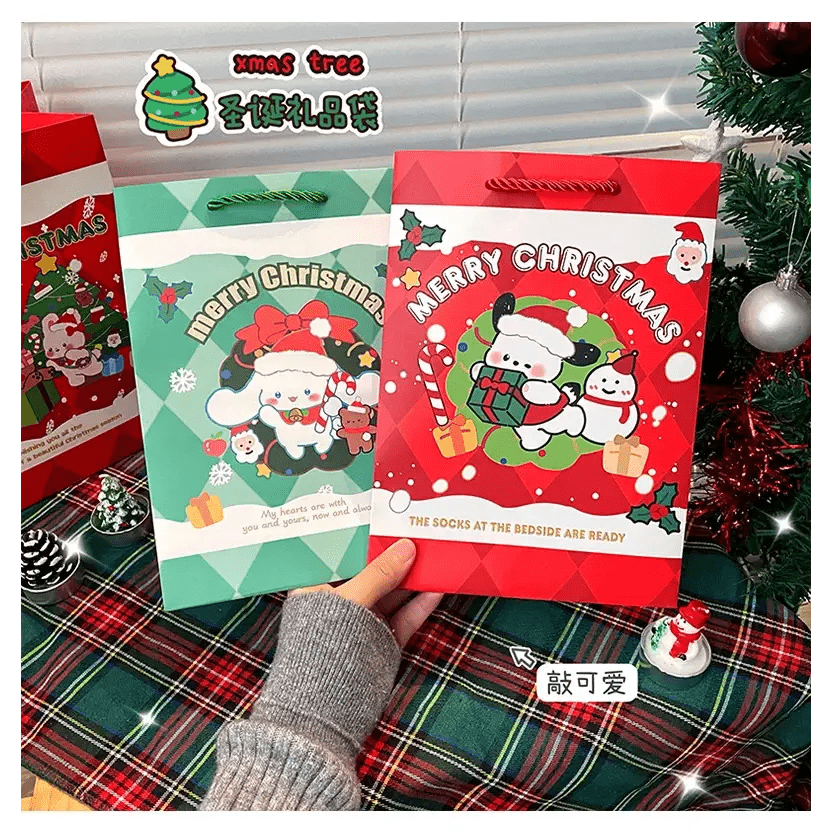 Very Kawaii Holiday Gift Bags for Whimsical Seasonal Gifting - Cosparty