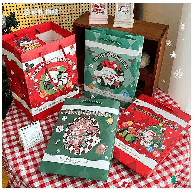 Very Kawaii Holiday Gift Bags for Whimsical Seasonal Gifting - Cosparty