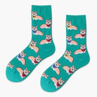 Vibrant Angel Kitten Socks for Kawaii Fashion Lovers - Cosparty