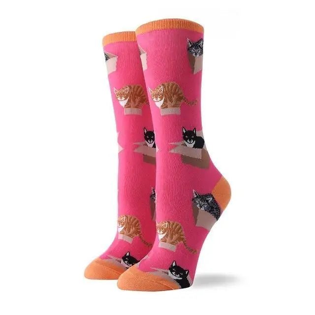 Vibrant Angel Kitten Socks for Kawaii Fashion Lovers - Cosparty