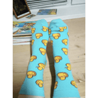 Vibrant Baby Blue Socks for Adventure - Seekers - Cosparty