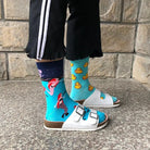 Vibrant Baby Blue Socks for Adventure-Seekers - socks