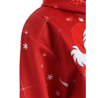 Vibrant Christmas Santa Claus Hooded Sweater for Holiday Comfort - Cosparty