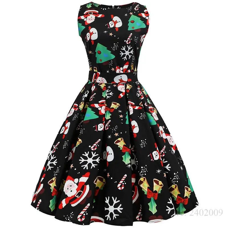 Vibrant Christmas Themed Dress for a Chic Holiday Look - Cosparty