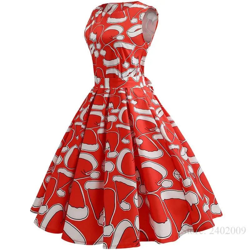 Vibrant Christmas Themed Dress for a Chic Holiday Look - Cosparty