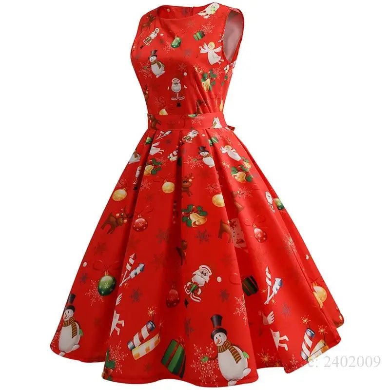Vibrant Christmas Themed Dress for a Chic Holiday Look - Cosparty