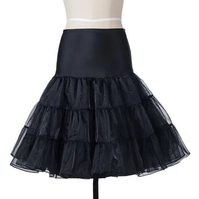 Vibrant Christmas Themed Dress for a Chic Holiday Look - Black Petticoat / S - dress