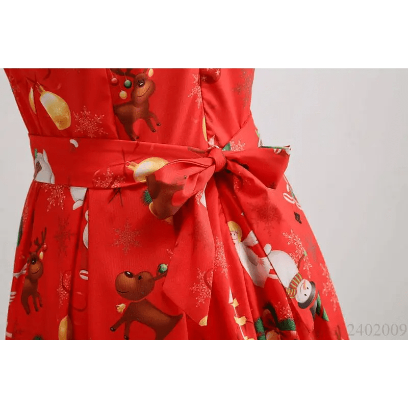 Vibrant Christmas Themed Dress for a Chic Holiday Look - Cosparty