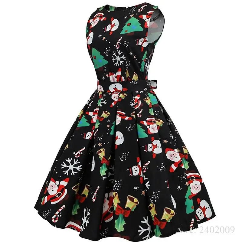 Vibrant Christmas Themed Dress for a Chic Holiday Look - Cosparty