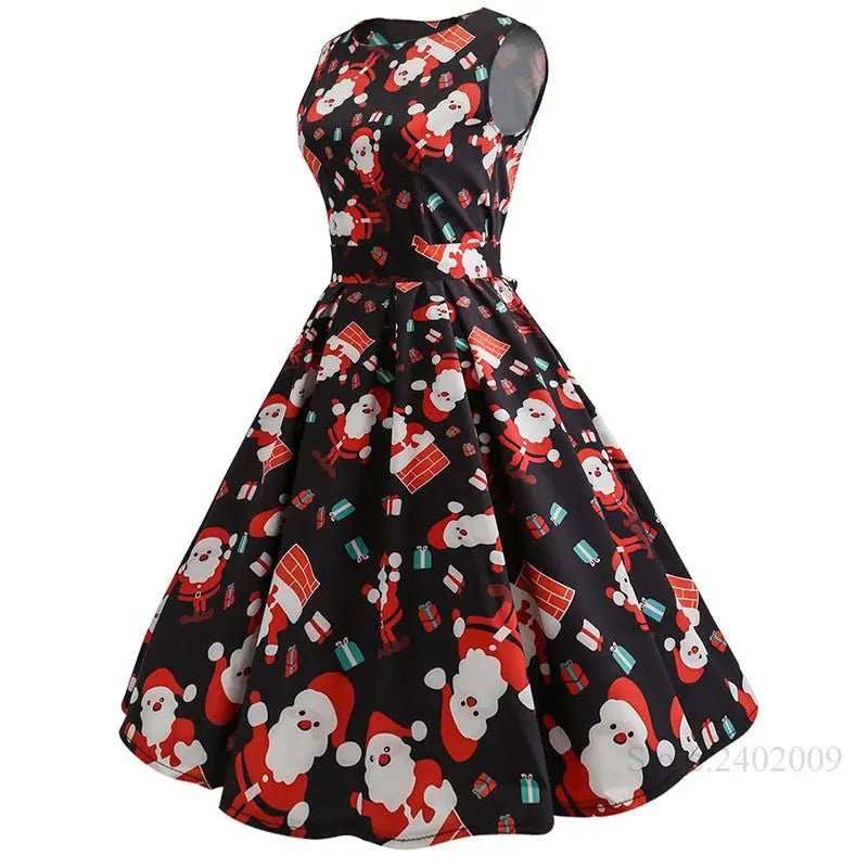 Vibrant Christmas Themed Dress for a Chic Holiday Look - Cosparty