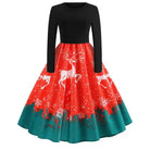 Vibrant Christmas Themed Dresses for a Chic Holiday Look - Red Reindeer / S - dress