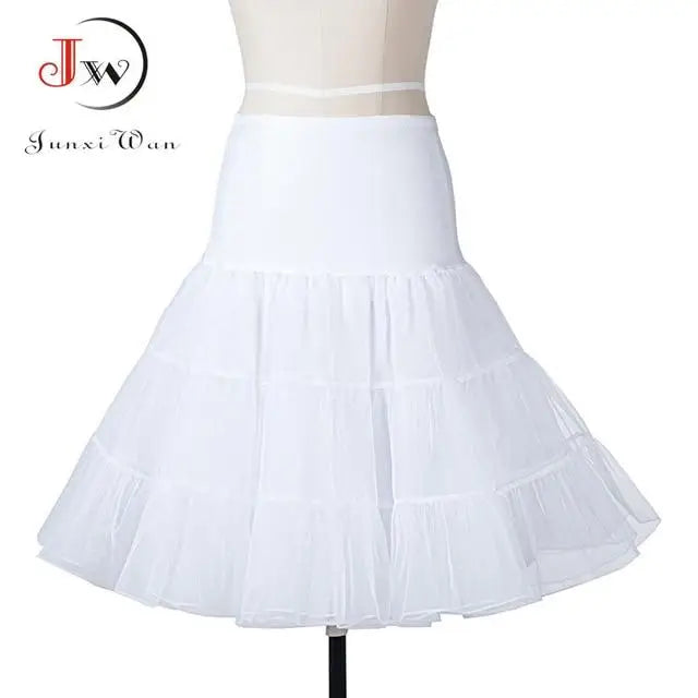 Vibrant Christmas Themed Dresses for a Chic Holiday Look - White Petticoat / S - dress