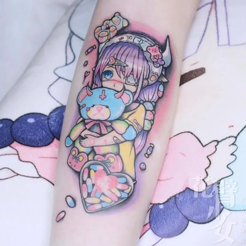 Vibrant Fairy - Kei and Decora Inspired Temporary Tattoos - Cosparty