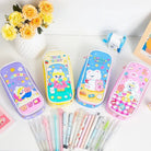 Vibrant Kawaii Bunny Bear Puppy Pencil Case or Makeup Bag - Cosparty