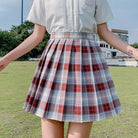 Vibrant Plaid School Girl Skirt Available in Plus Sizes up to 2XL - Cosparty