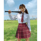 Vibrant Plaid School Girl Skirt Available in Plus Sizes up to 2XL - skirt