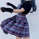 Vibrant Plaid School Girl Skirt Available in Plus Sizes up to 2XL - Cosparty
