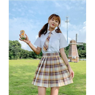 Vibrant Plaid School Girl Skirt Available in Plus Sizes up to 2XL - skirt