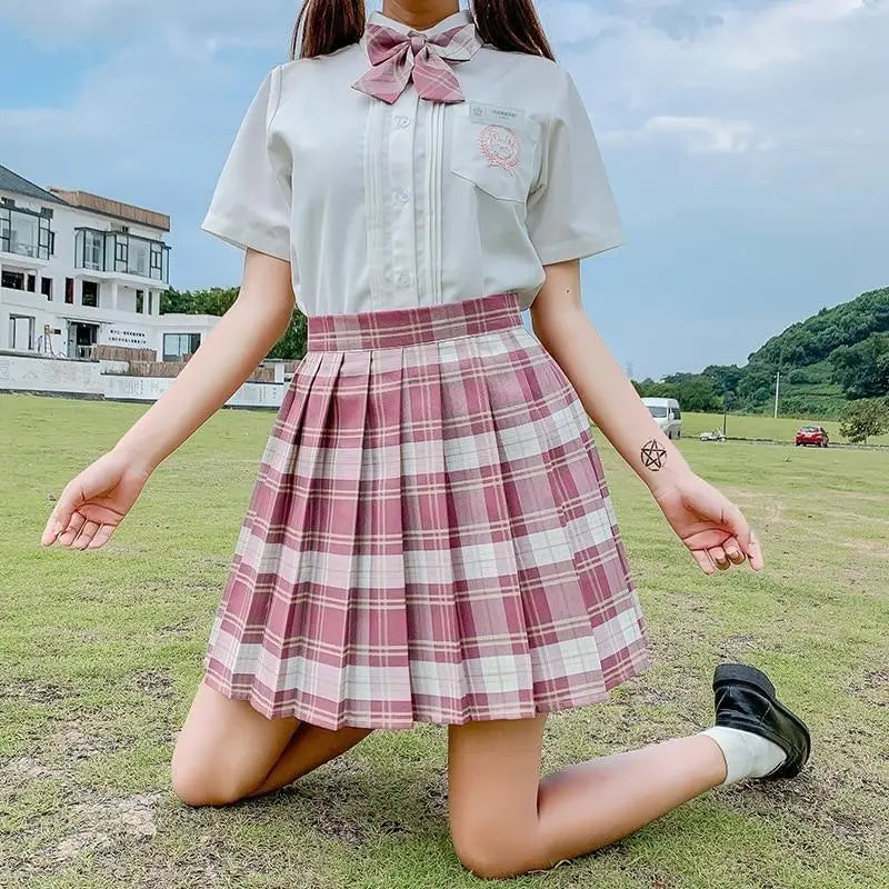 Vibrant Plaid School Girl Skirt Available in Plus Sizes up to 2XL - skirt