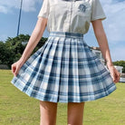 Vibrant Plaid School Girl Skirt Available in Plus Sizes up to 2XL - Cosparty