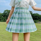 Vibrant Plaid School Girl Skirt Available in Plus Sizes up to 2XL - Cosparty