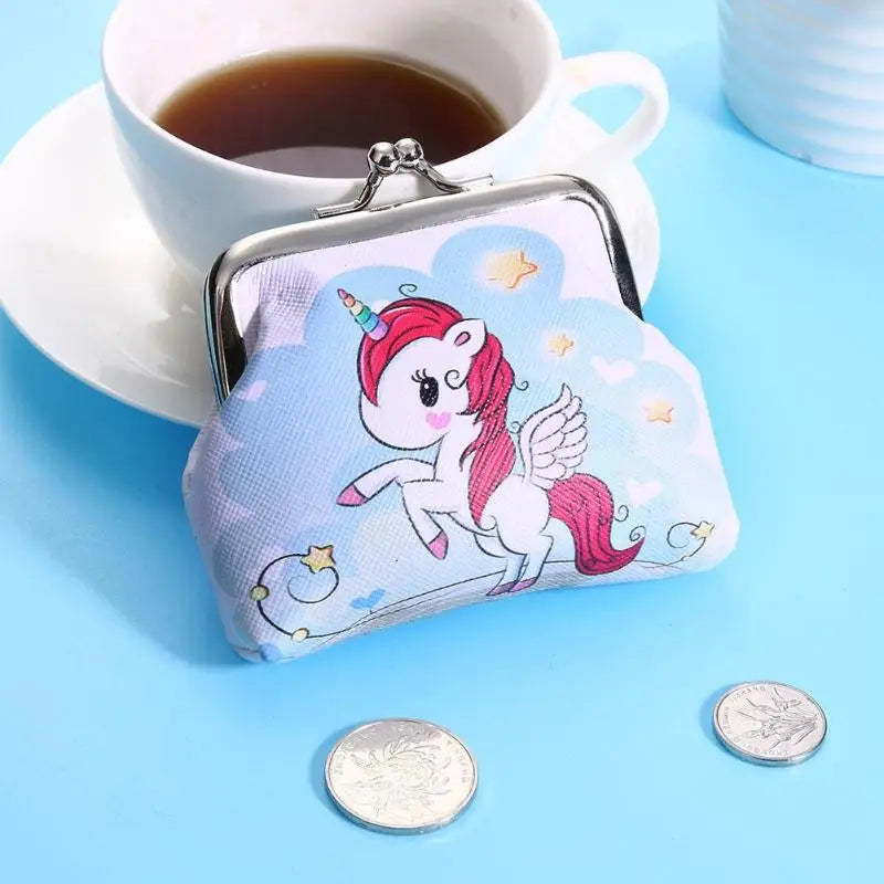 Vibrant Unicorn Coin Bag in Pastel Kawaii Styles - Purse