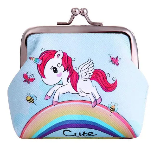 Vibrant Unicorn Coin Bag in Pastel Kawaii Styles - Rainbow Unicorns - Purse