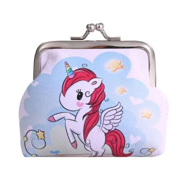 Vibrant Unicorn Coin Bag in Pastel Kawaii Styles - Blue Unicorn - Purse