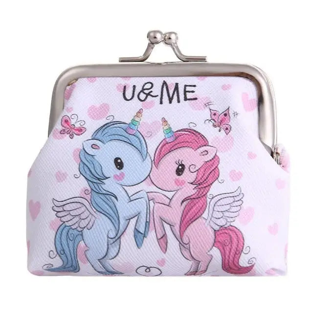 Vibrant Unicorn Coin Bag in Pastel Kawaii Styles - You & Me - Purse