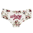 Vibrantly Floral Printed Whore Full - Brief Panties for Cosparty Fun - Cosparty