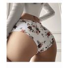 Vibrantly Floral Printed Whore Full - Brief Panties for Cosparty Fun - Cosparty