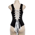 Victorian Era Inspired Cute Snap Crotch Corset Back Bodysuit - Cosparty