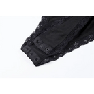 Victorian Era Inspired Cute Snap Crotch Corset Back Bodysuit - Cosparty