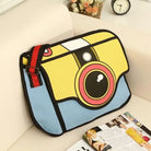 2D Messenger Shoulder Bag Camera Lens Retro vintage Cartoon Style Backpack Handbag Anime Harajuku Japan Mind Bending Mind Trick by Cosparty